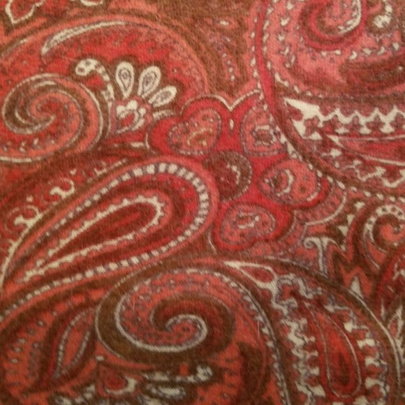 TWEEDS Vintage Cardigan Sweater 3/4 Sleeves - Red Paisley - SP - Picture 4 of 6